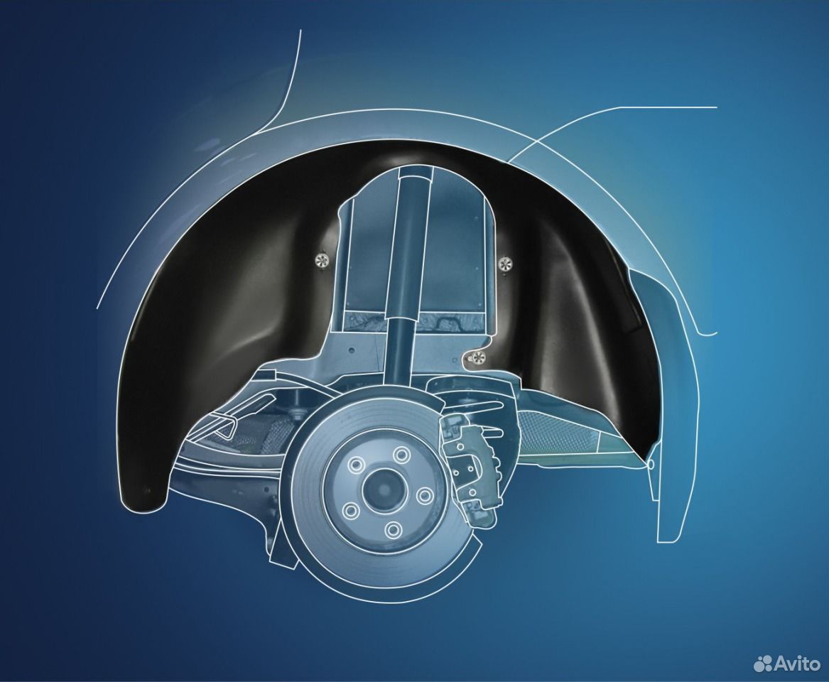 Подкрылки (передние) на chevrolet niva