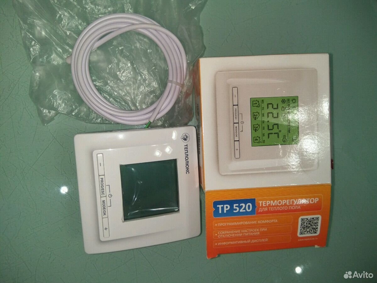 Двухзонный терморегулятор для теплого пола тр 730