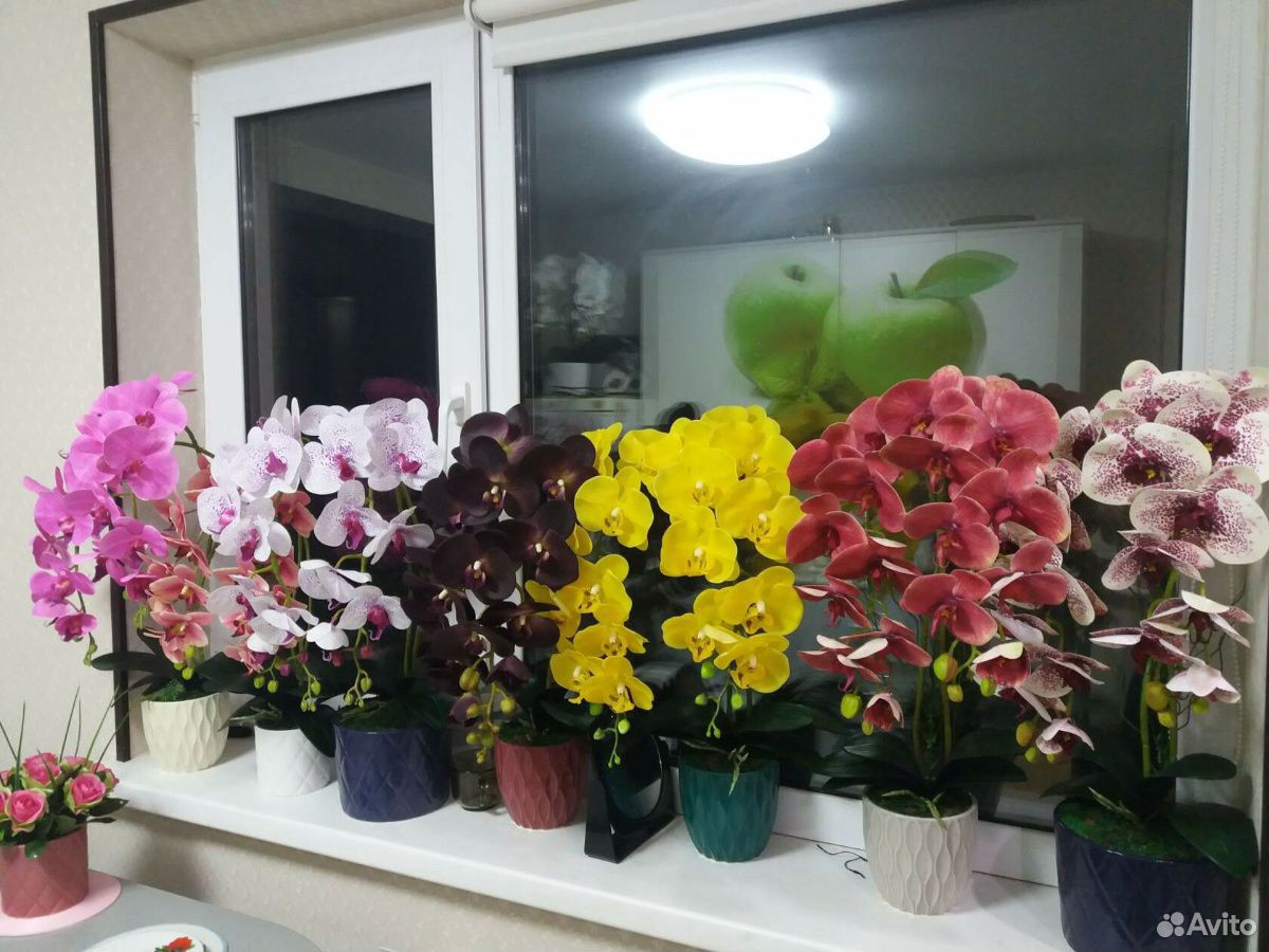 Имитация Орхидеи, латекс, эко-силикон купить на Зозу.ру - фотография № 4