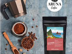 Кофе в зернах свежей обжарки Бразилия Арабика