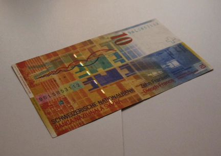 Банкноты Франки Швейцария Купюры