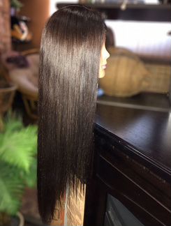 Полусистема из натуральных волос 65 см / пряди