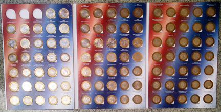 Набор Биметаллических 10 рублёвых монет в альбоме