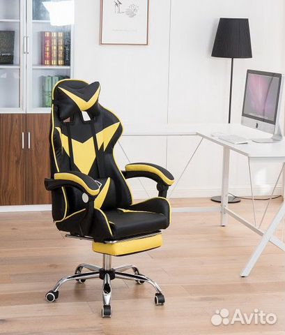 Компьютерное кресло Чёрно-Жёлтое купить в Москве | Товары для дома и дачи |  Авито
