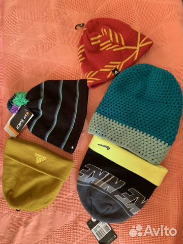 Шапки Adidas утеплённые