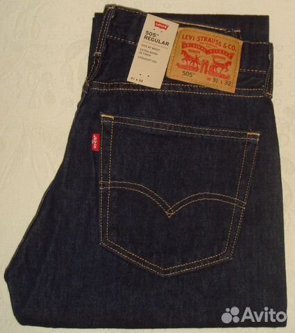 Levis 505 Rinsed Indigo 31x32 купить в 