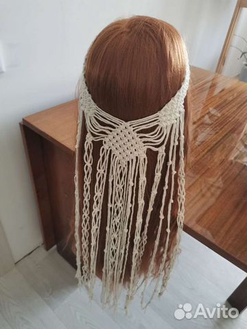 Диадема (украшение на голову) макраме