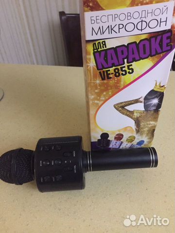 Микрофон беспроводной Bluetooth, usb, fm, aux