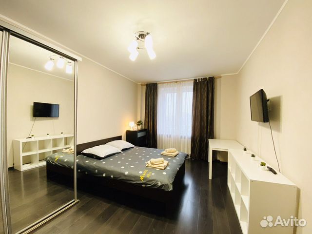 

1-к. квартира, 42 м², 2 кровати