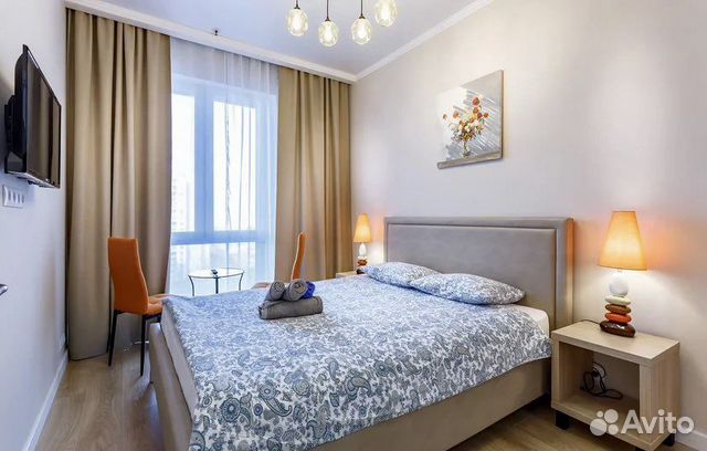 

1-к. квартира, 40 м², 2 кровати