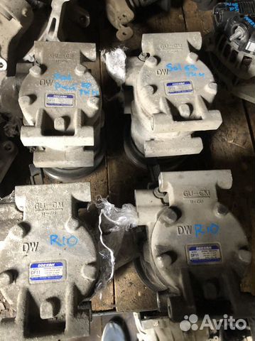 Компрессор кондиционера Киа Рио Солярис