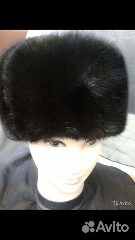 Норковая шапка мужская