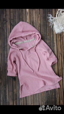 Рубашка на море муслин