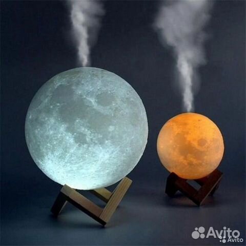 Светильник Ночник 3D Луна с увлажнителем