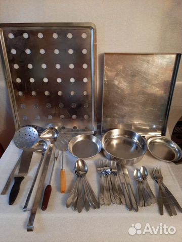 Посуда,столовые приборы из нержавеющей стали СССР