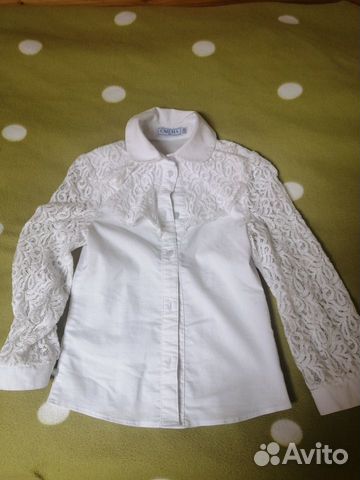 Блузка детская школьная р 134