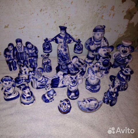Фарфоровые статуэтки Гжель (на отправку)