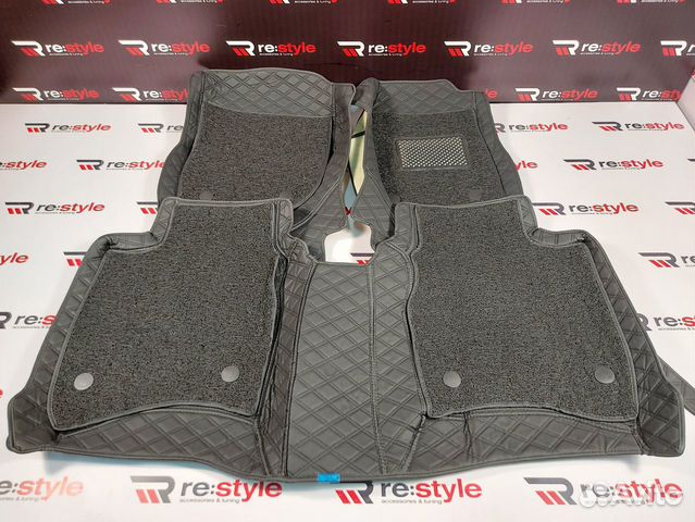 Ковры салона 3D Honda Fit с14г Черные