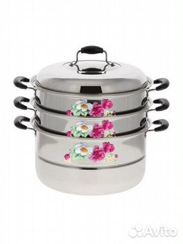 Мантоварка-пароварка Kelli KL-4244-28 серебристый