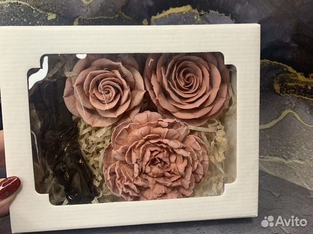 Подарочный набор, свечи восковые - 4 предмета