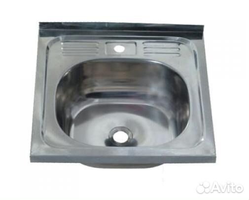 Мойка из нержавеющей стали без сифона, 50x60 см
