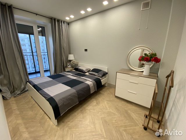 

1-к. квартира, 54 м², 2 кровати