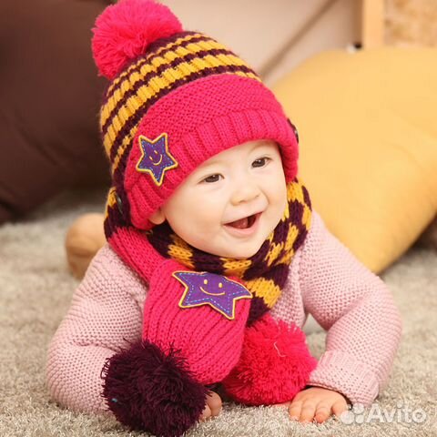 Шапка и шарф новые