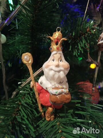 Ватные елочные игрушки Царь