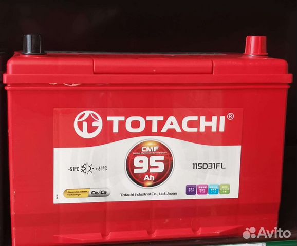 Аккумулятор totachi 95Ah asia