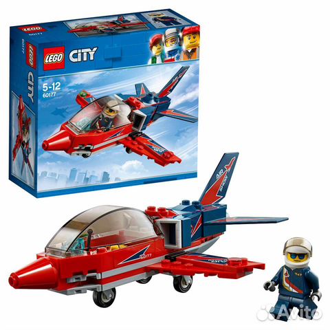 Lego City реактивный самолет