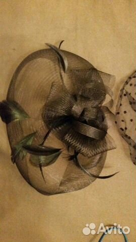 Шапочки с вуалью на голову и 2 веера