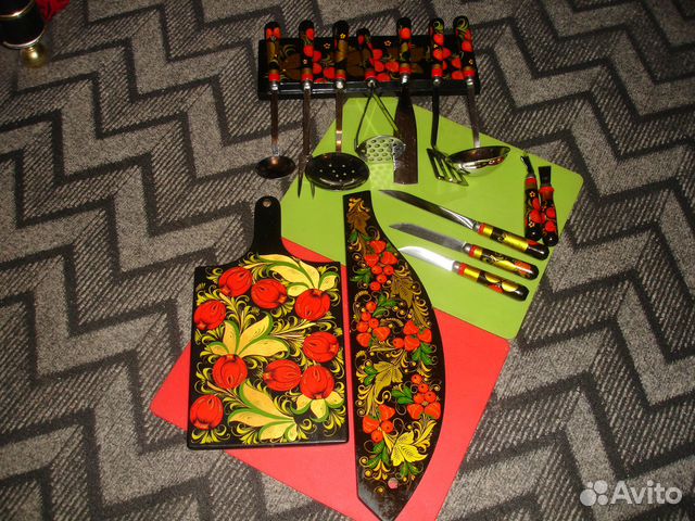 Набор кухонных принадлежностей хохлома