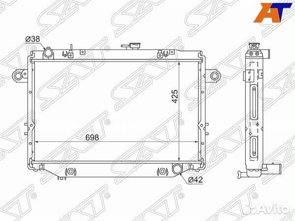 Радиатор toyota land cruiser cygnus