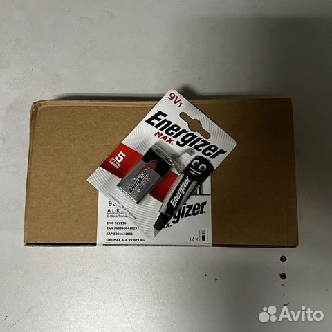 Батарейка 9v крона Energizer 9v-9b-6LR61