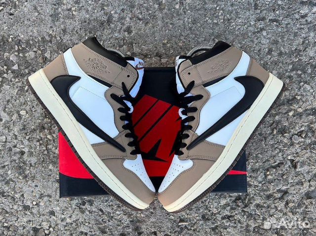 Кеды Nike Air Jordan коричневые