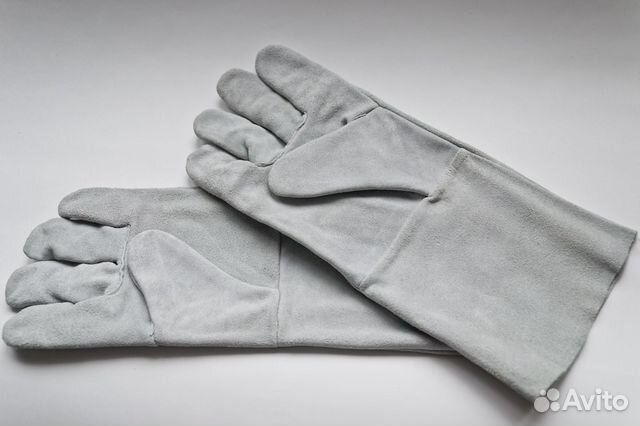 Краги спилковые пятипалые