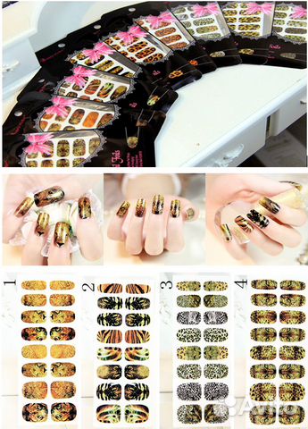 Дизайн ногтей фотонаклейки, слайдеры, Термо-Пленка