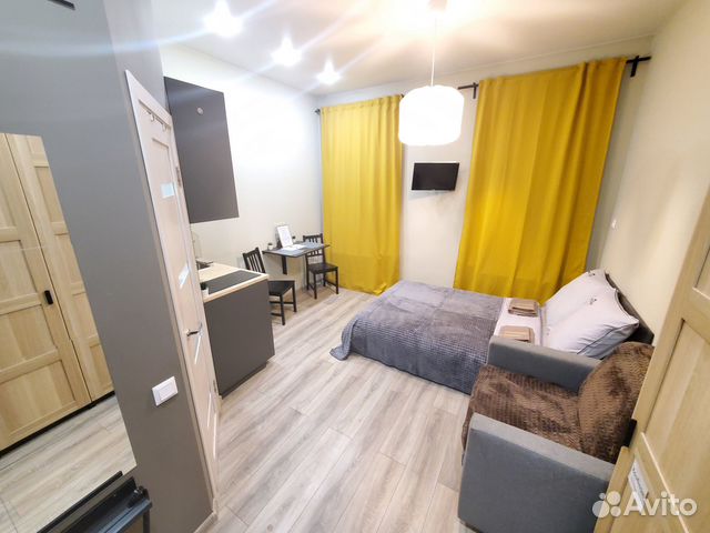 

Квартира-студия, 20 м², 2 кровати