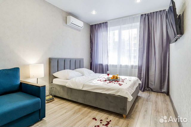 

1-к. квартира, 40 м², 2 кровати