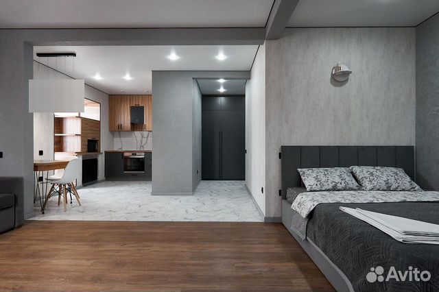 

Квартира-студия, 43 м², 2 кровати