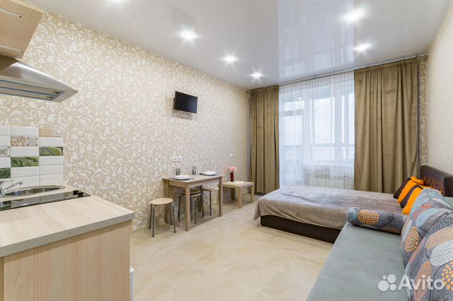 

Квартира-студия, 35 м², 2 кровати