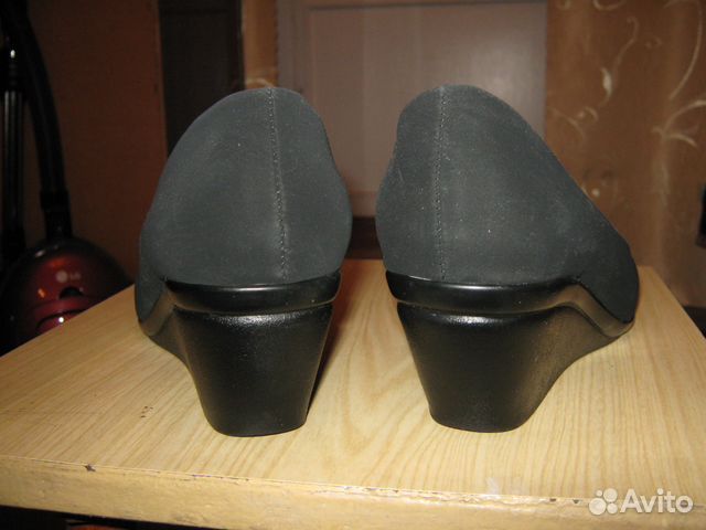 Черные туфли из нубука