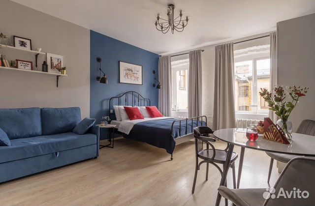 

1-к. квартира, 30 м², 2 кровати