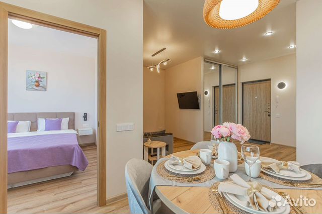 

1-к. квартира, 42 м², 2 кровати