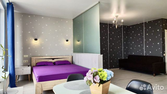 

1-к. квартира, 55 м², 2 кровати