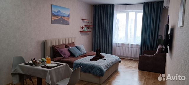 

Квартира-студия, 40 м², 2 кровати