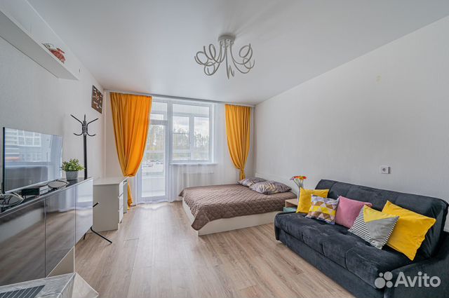 

Квартира-студия, 34 м², 2 кровати