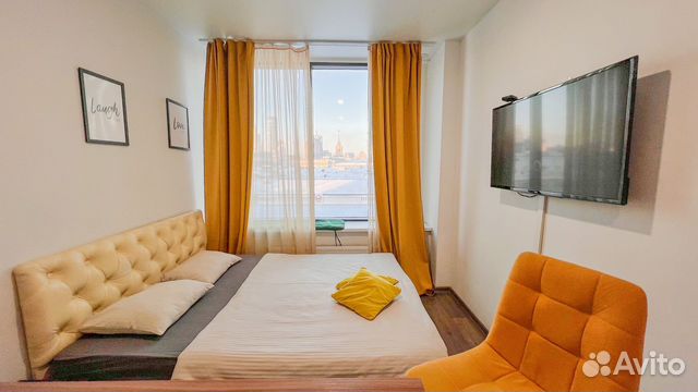 

Квартира-студия, 27 м², 1 кровать