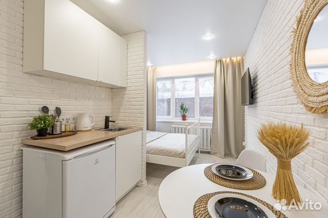 

Квартира-студия, 23 м², 2 кровати