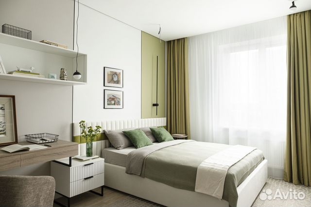 

2-к. квартира, 45 м², 2 кровати